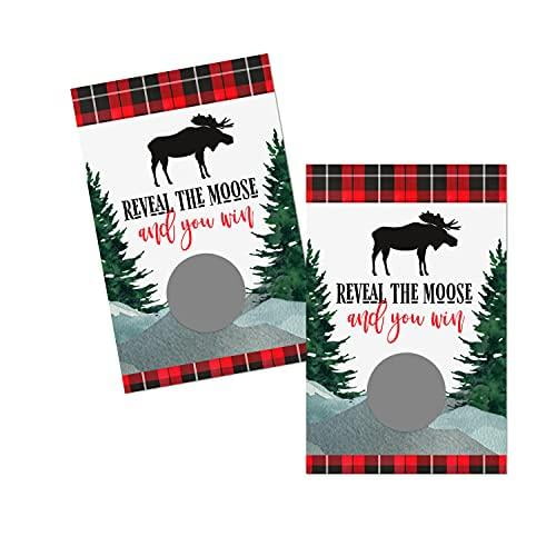 LUMBERJACK BLACK BEAR SCRATCH OFF OFFS PARTY GAME GAMES CARDS BABY SHOWER FAVORS 